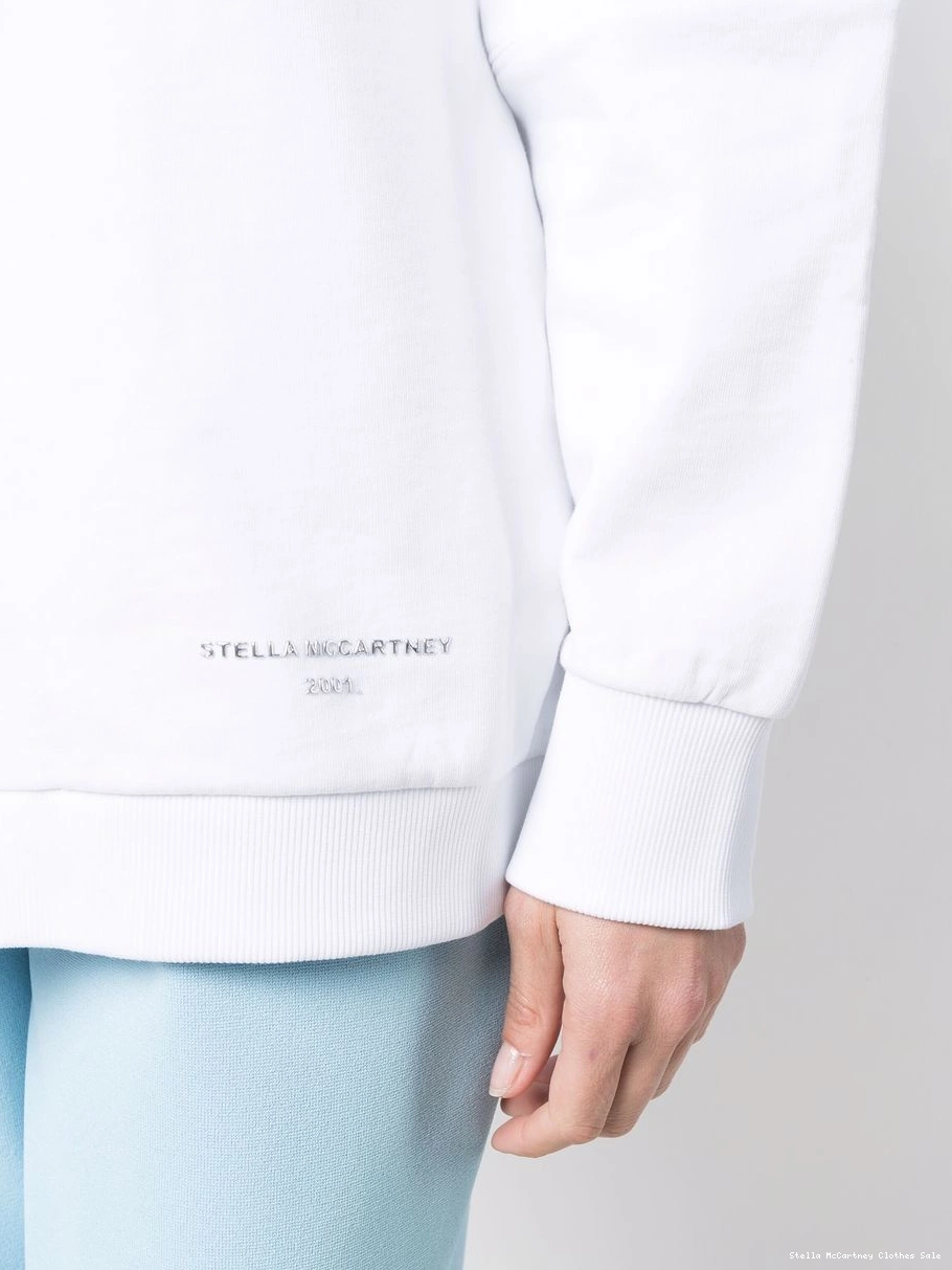 Affordable Stella Women plaque drawstring hoodie logo McCartney 0702